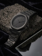 Black Arabic Aura Luxury Analog Watch – Premium Minimalist Design