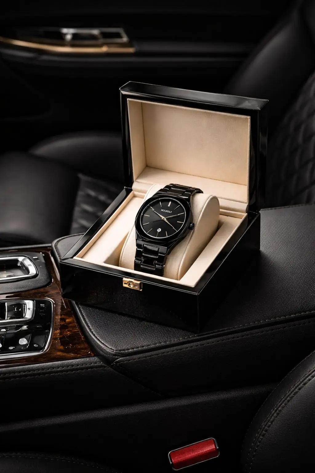 HourlyPhantom Black Watch – Premium Wear & Casual Design