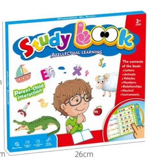 All-in-One Educational Study Book for Kids – Letters, Numbers, Animals & More