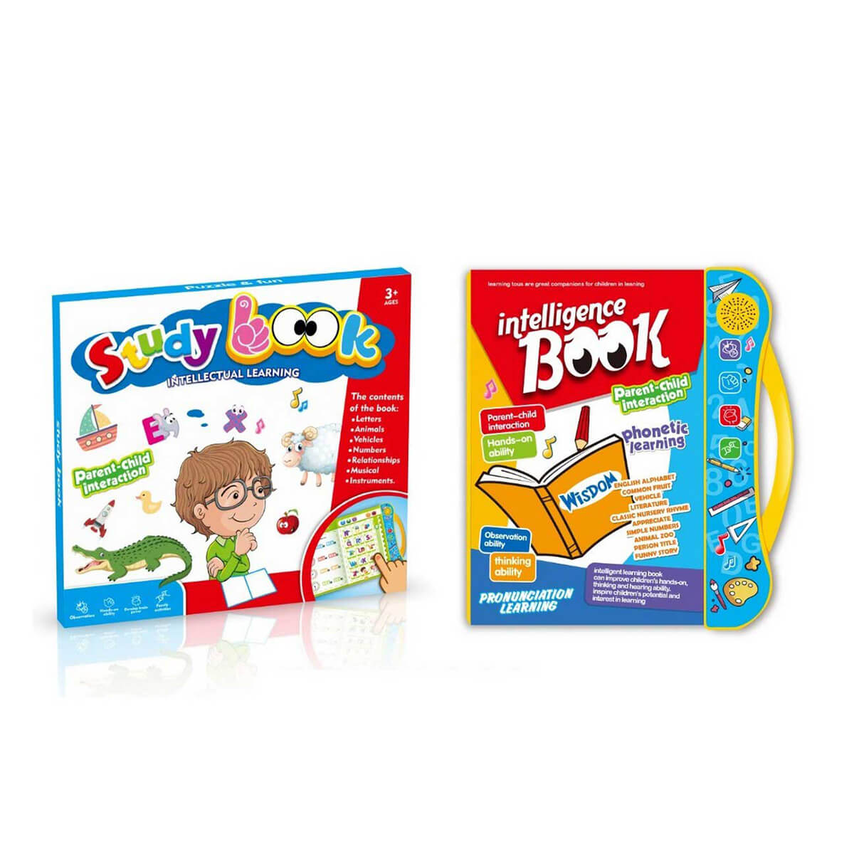 All-in-One Educational Study Book for Kids – Letters, Numbers, Animals & More
