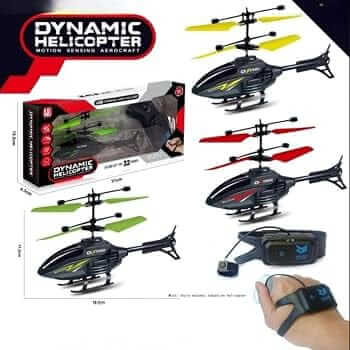 Dynamic Helicopter Flying Toy – RC Remote Control Helicopter with Hand Sensor & USB Charging