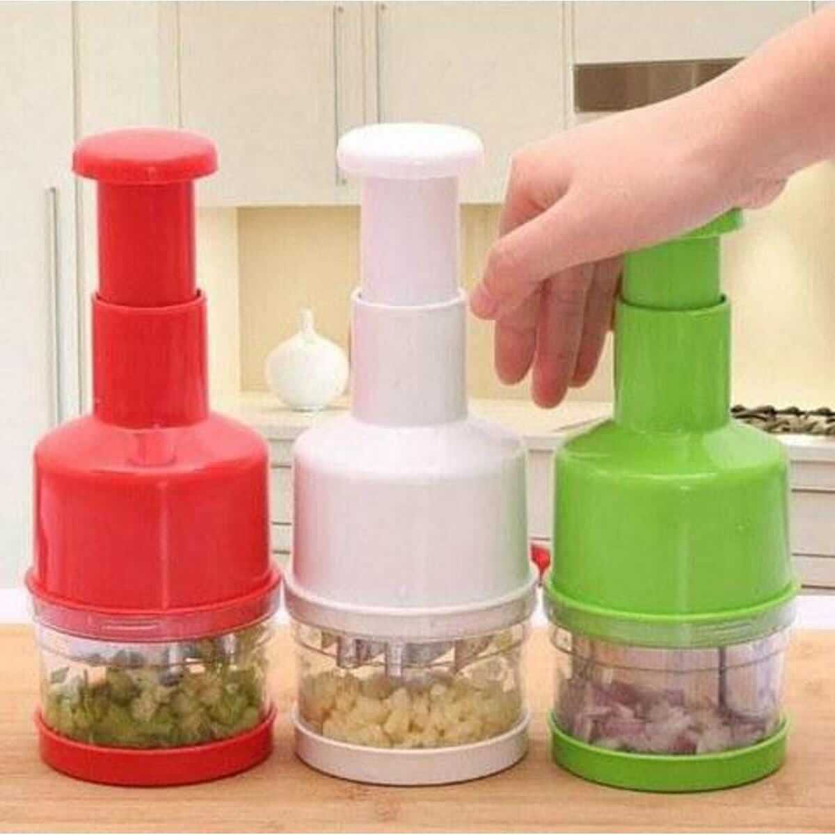Hand Press Food Chopper – Multi-Functional Vegetable Cutting Tool