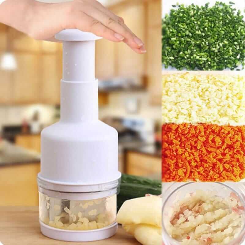 Hand Press Food Chopper – Multi-Functional Vegetable Cutting Tool