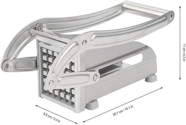 Potato Chipper & French Fry Cutter – Manual Kitchen Vegetable Cutter