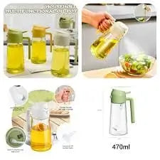 2-in-1 Sparkling Oil & Vinegar Bottle – Kitchen Pourer