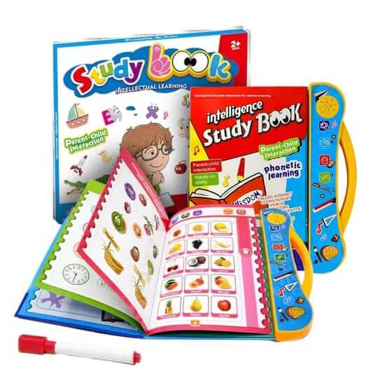 All-in-One Educational Study Book for Kids – Letters, Numbers, Animals & More