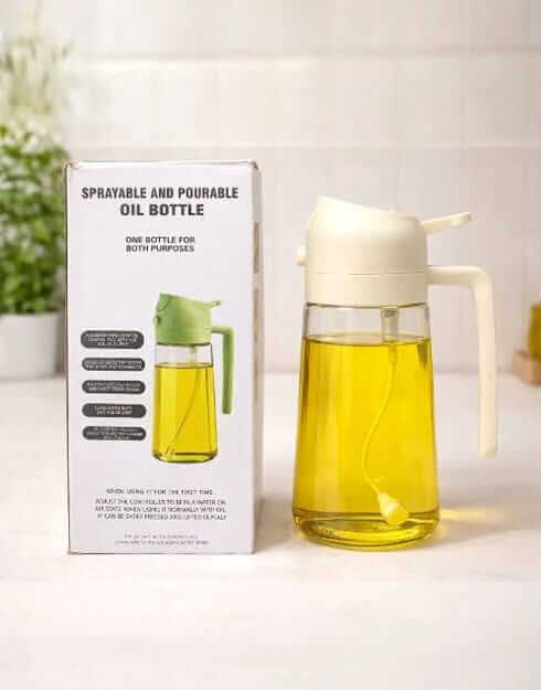 2-in-1 Sparkling Oil & Vinegar Bottle – Kitchen Pourer